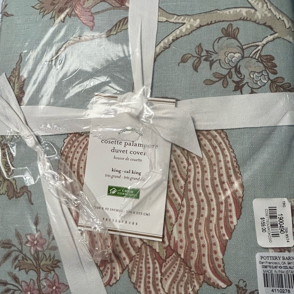 Pottery Barn Floral Duvet Cover